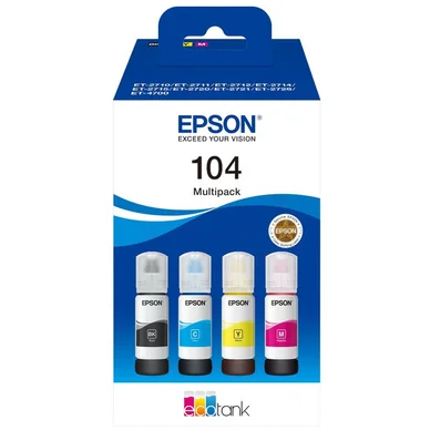 Epson 104 Bläckpatron Multipack BK/C/M/Y Epson 104 Bläckpatron Multipack BK/C/M/Y