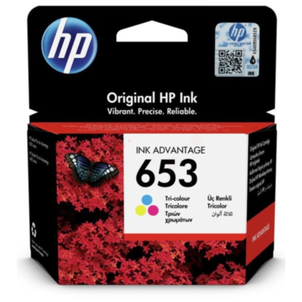 HP HP 653 Blekkpatron 3 farge 3YM74AE Tilsvarer: N/A