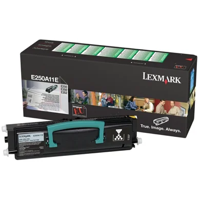 Lexmark Tonerkassette sort 3.500 sider return E250A11E Modsvarer: N/A billede