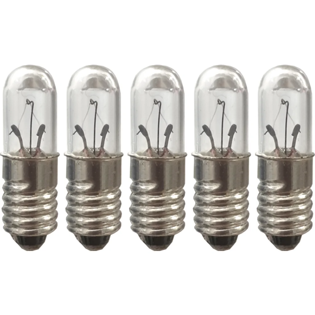 Glödlampa E5 1,2W 12V, 5-pack