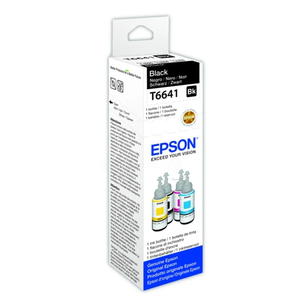Epson T6641 Bläckflaska Svart