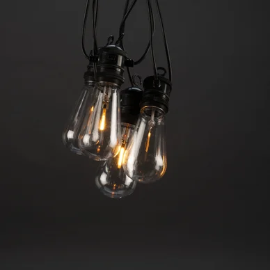 Konstsmide Lyssløjfe E27 med 10 klare LED-lamper 5V/IP44 4149-800 Modsvarer: N/A