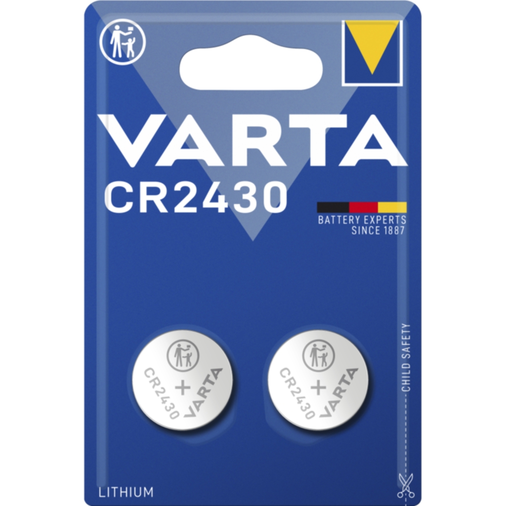 Varta CR2430 Litium knappcellsbatteri - 2 Pack