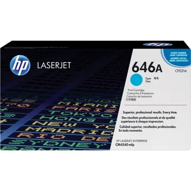 HP HP 646A Tonerkassette Cyan CF031A Modsvarer: N/A billede