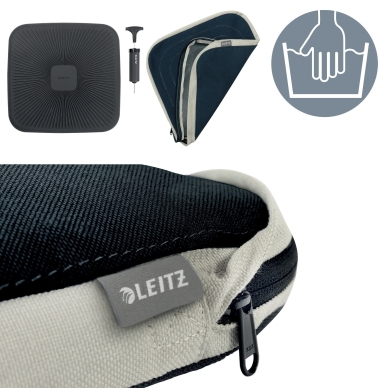 Leitz Ergo Active balancepude med stofbetræk Mørkegrå