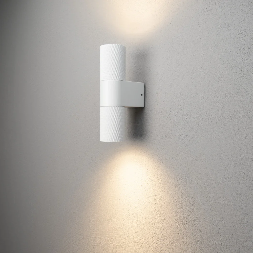 Temi Vägglampa upp/ned LED GU10 Vit med Klart glas