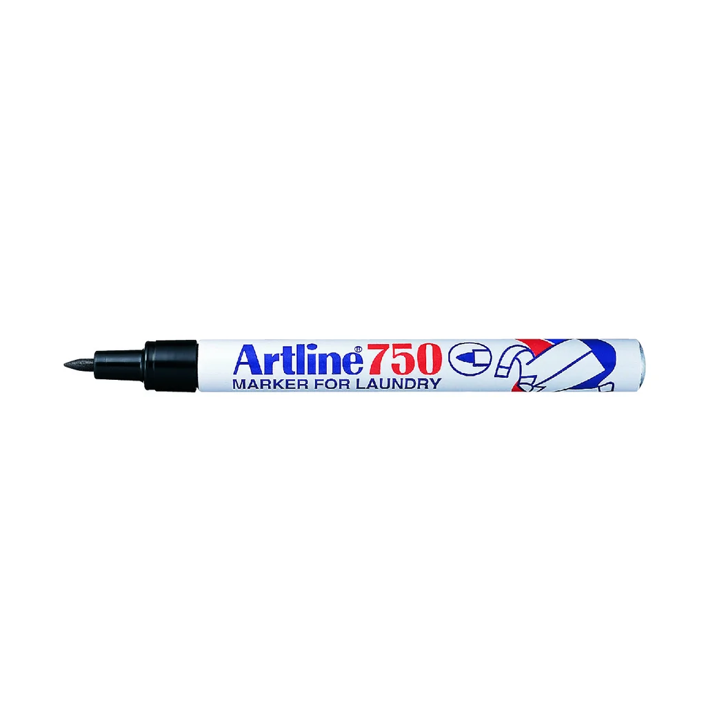 Textilmärkpenna Artline EK-750 svart
