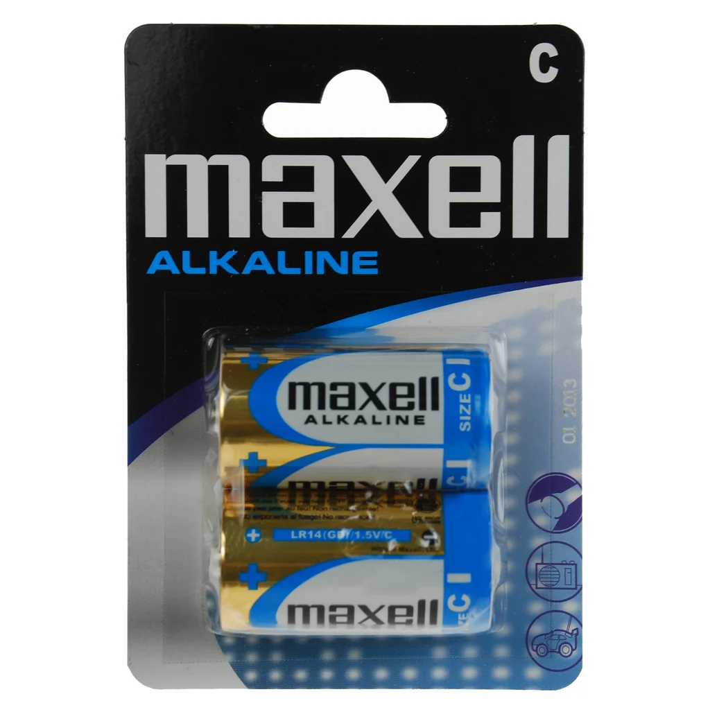 Maxell Alkaliska LR-14, C 2-P