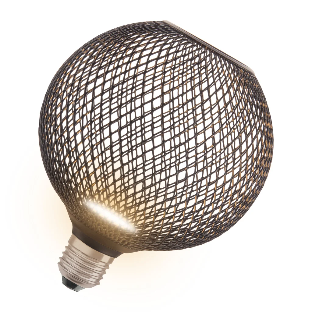 LED Lampa E27 Glob Svart 300lm 3,5W/827