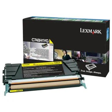 Lexmark Tonerkassette gul 10.000 sider C748H1YG Modsvarer: N/A billede