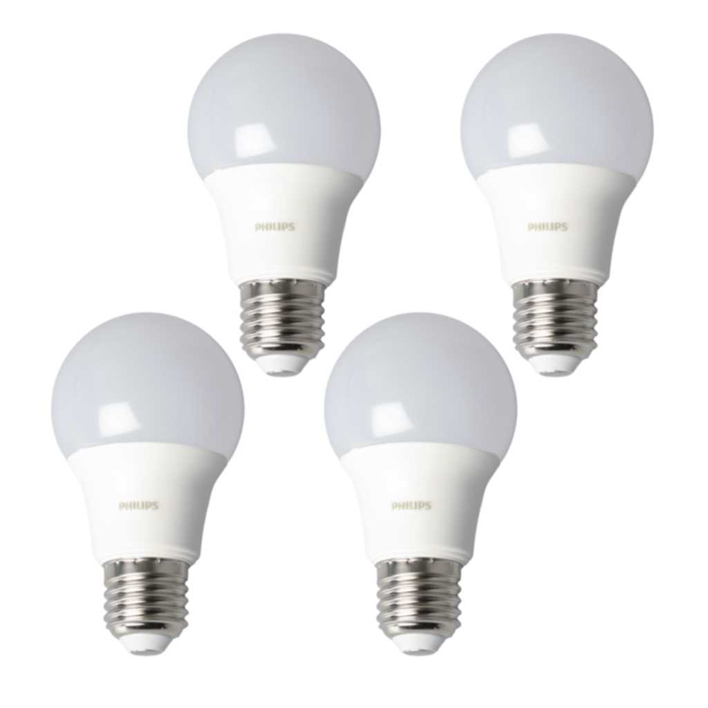 Philips LED-Normallampa E27 8W/827 4-P