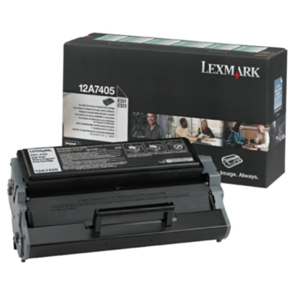 Lexmark Tonerkassett sort 6000 sider Prebate 12A7405 Tilsvarer: N/A
