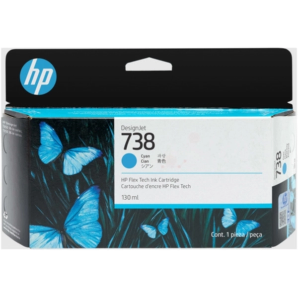 HP 738 Bläckpatron Cyan