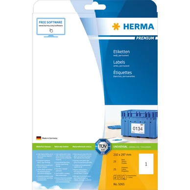 Herma Étiquette HERMA Premium A4 210x297 (25)