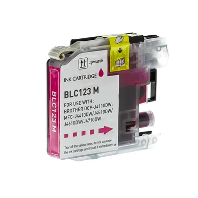 Blækpatron magenta, erstatter Brother LC123M