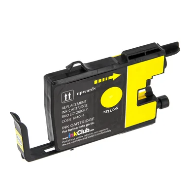 inkClub Blækpatron gul, erstatter Brother LC1280XL-Y KBA057 Modsvarer: LC1280XLY