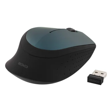 Deltaco trådlös optisk mus MS-461, Grön