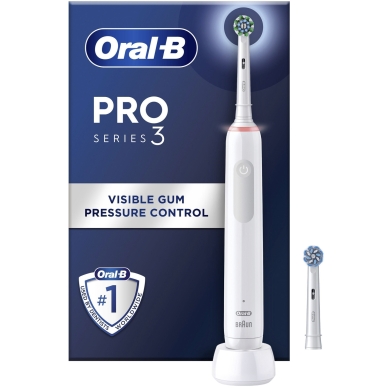 Oral-B Oral-B Pro 3 Series 3 Sähköhammasharja White + Extra Refill
