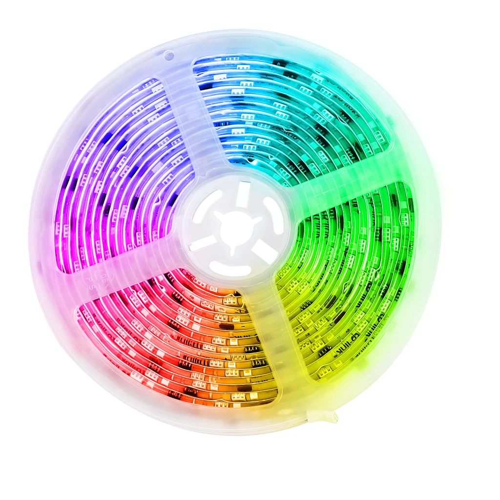 Smart Home RGBIC LED-list, 5 meter, adresserbar, musik­synk