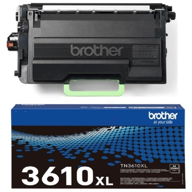 Billede af Brother Brother 3610 Tonerkassette sort, ultra høj kapacitet TN3610XL Modsvarer: N/A