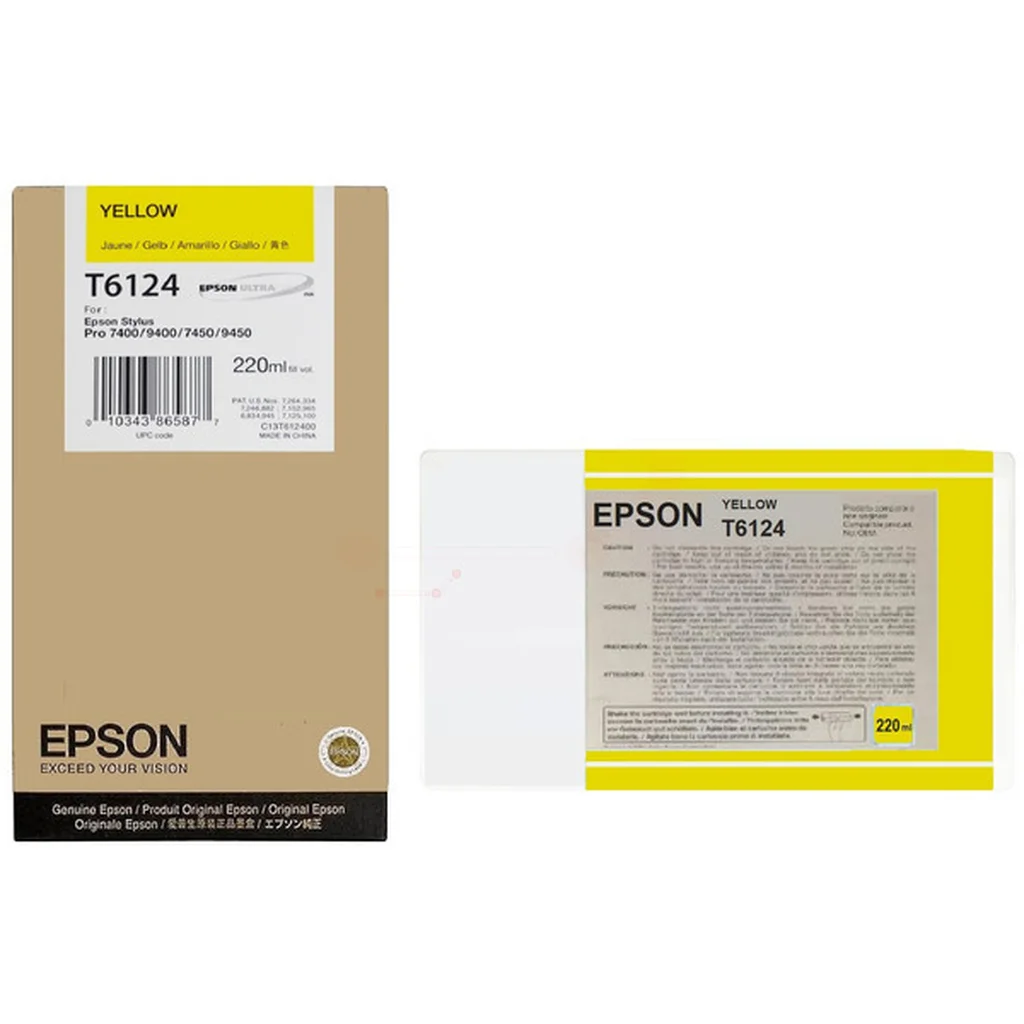 Epson T6124 Bläckpatron Gul