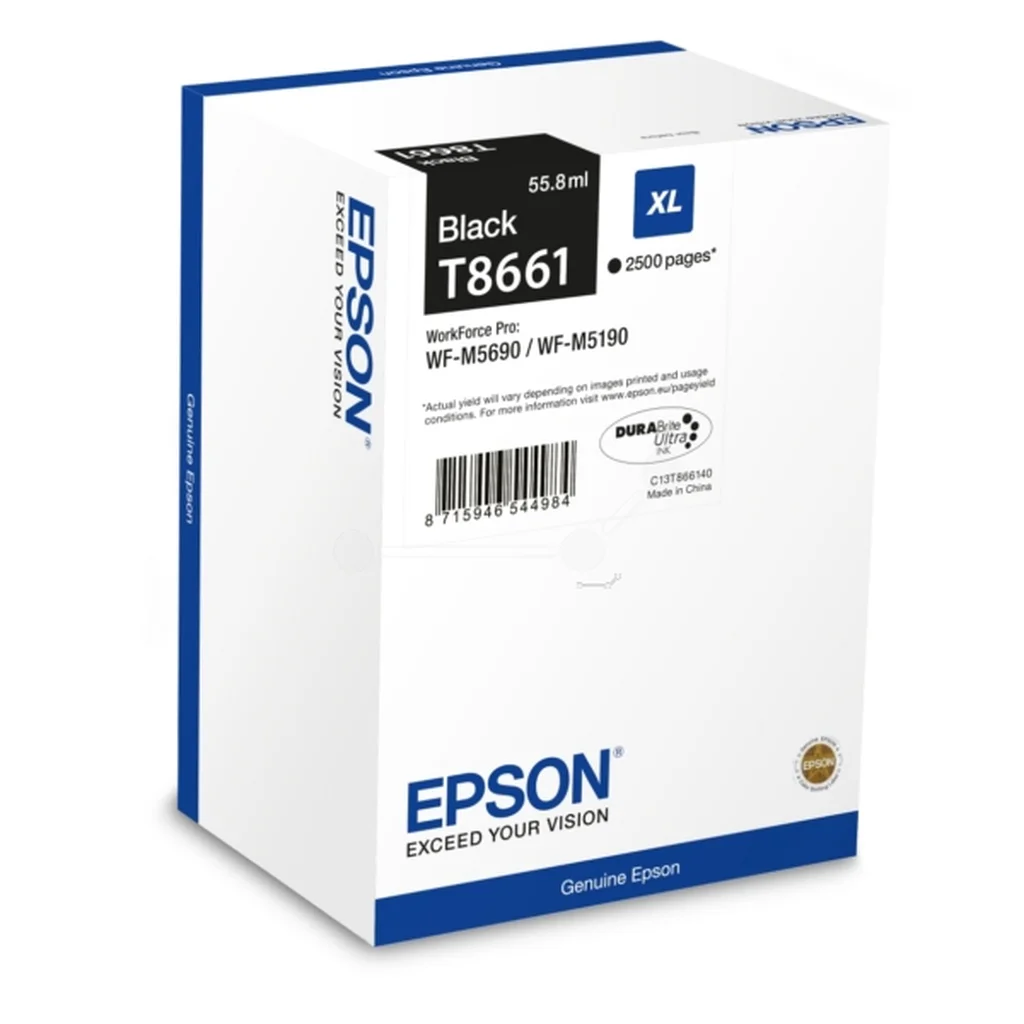 Epson T8661 Bläckpatron Svart