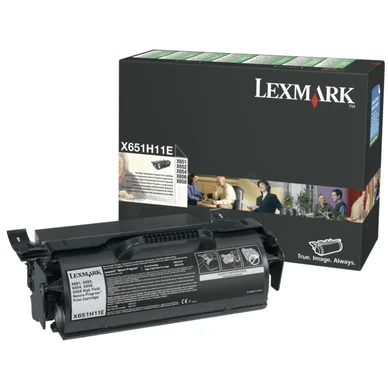 Lexmark Tonerkassette sort 25.000 sider, høj kapacitet, return X651H11E Modsvarer: N/A
