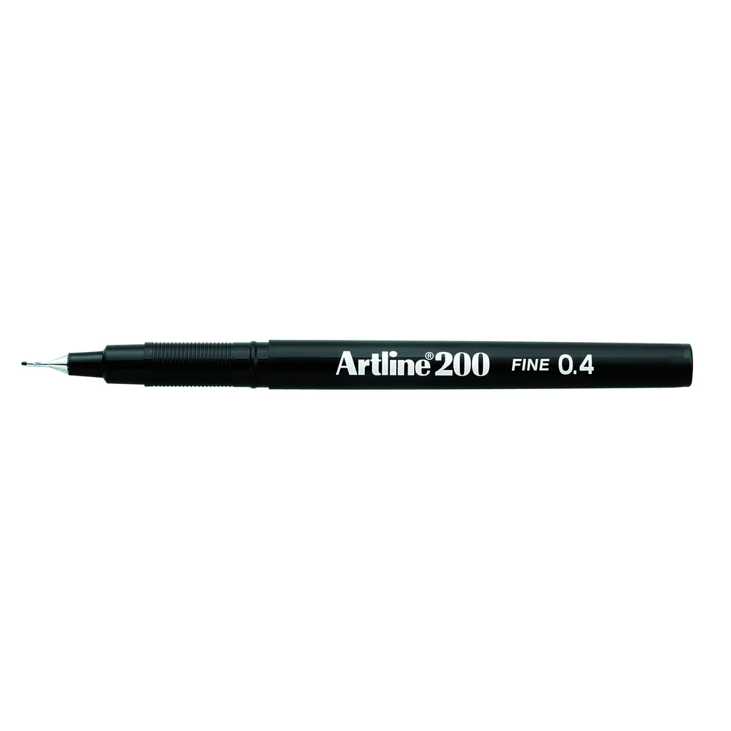 Fineliner Artline EK-200 F 0.4 Svart