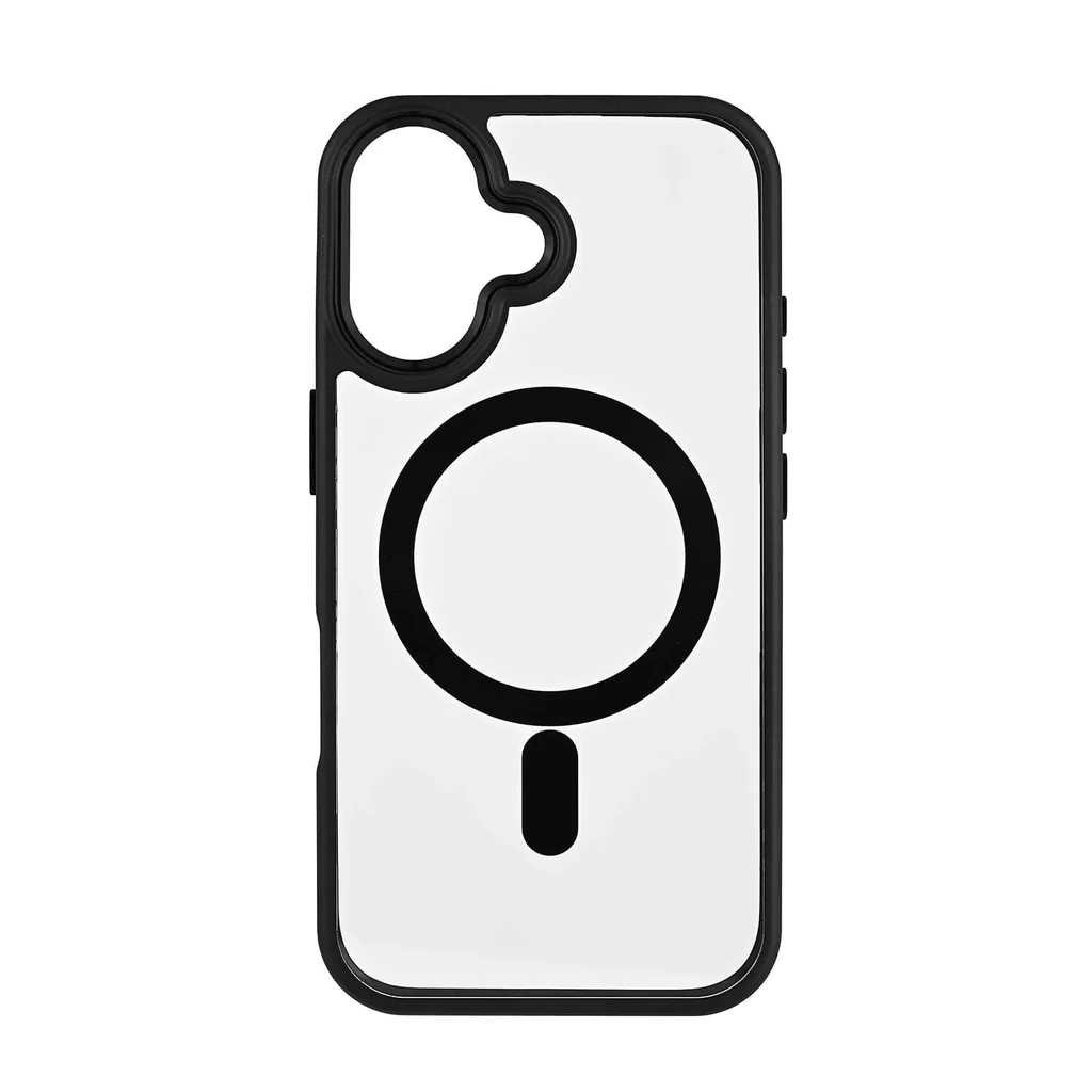 ONSALA Mobilskal Bumper MagSeries Black & Clear - iPhone 16