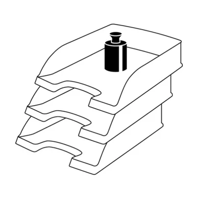Brevkorg Leitz Plus standard svart