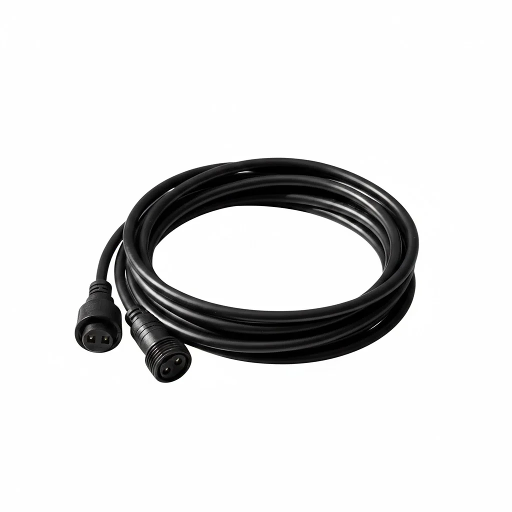 Förlängning till ljusslinga svart 5m IP44