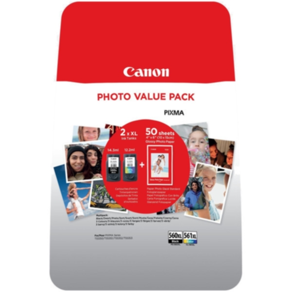 Multipack PG-560XL, CL-561XL + 50ark fotopapper