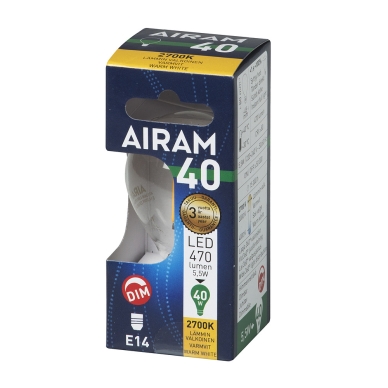 AIRAM alt Airam LED 5,5W/827 E14 FIL DIM
