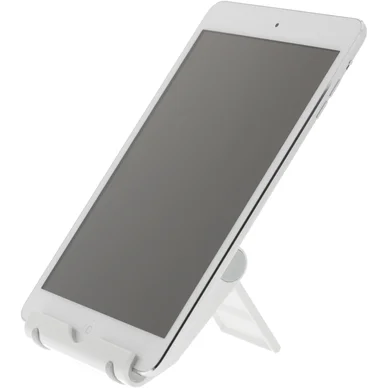 DELTACO foldable pad stand, White plastic