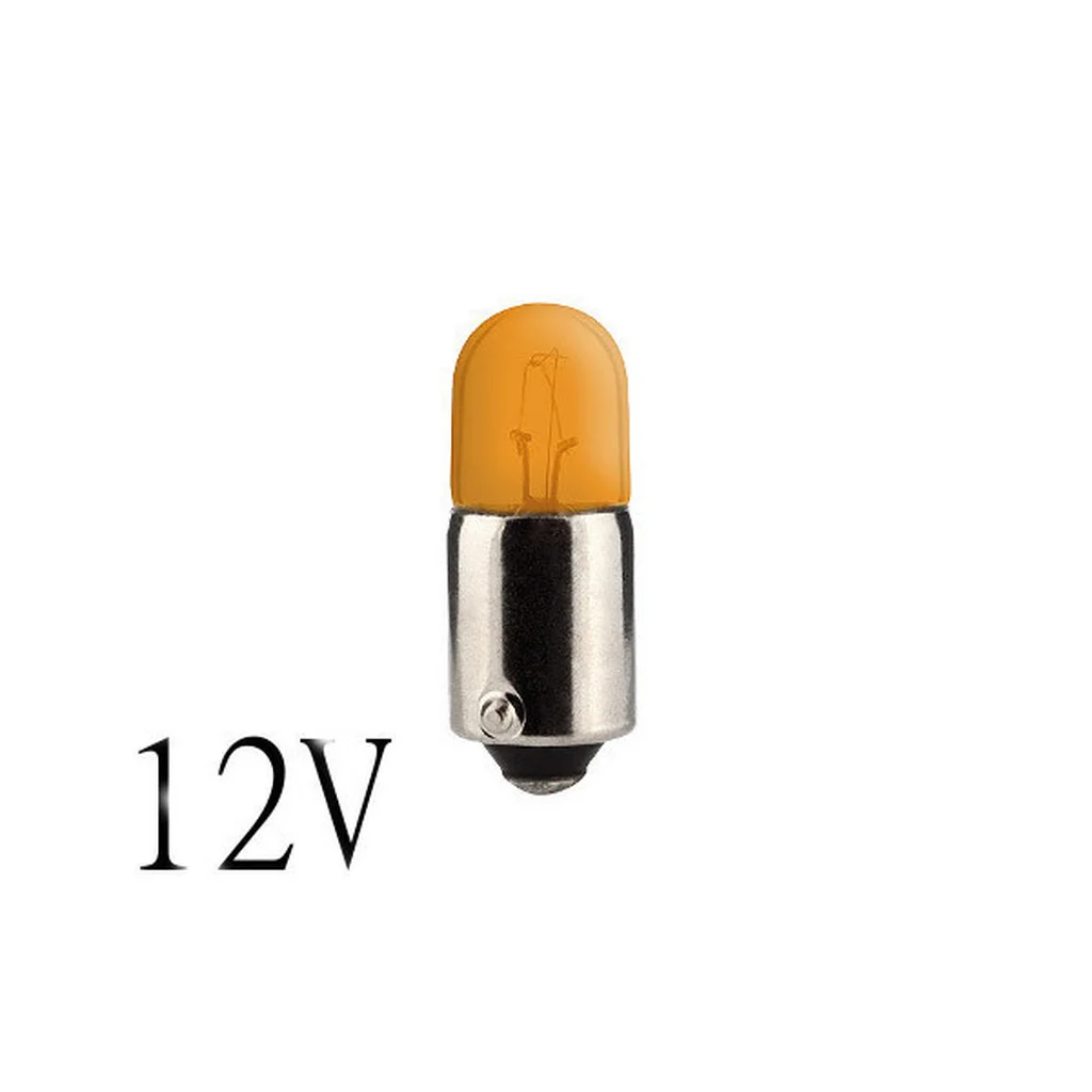 Bosma orange signallampa Ba9s T10x28 4W 12V