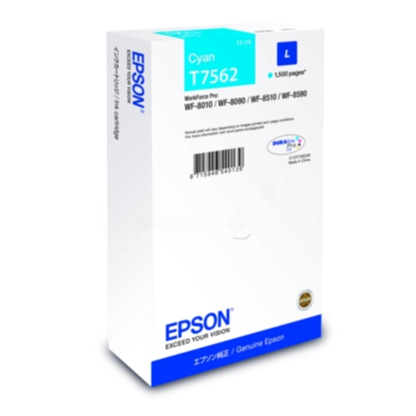Epson T7562 Bläckpatron Cyan