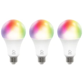 Smart Home LED-pærer RGB E27 A60, 3-pak