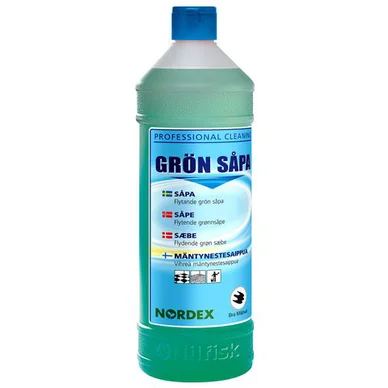 Nordex Nordex universalrengøring Grøn sæbe, 1 L 62532301 Modsvarer: N/A