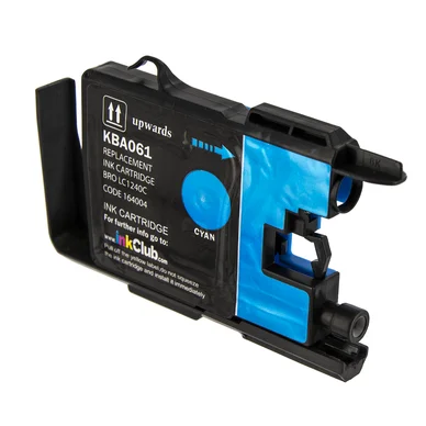 Bläckpatron cyan, ersätter Brother LC1240C