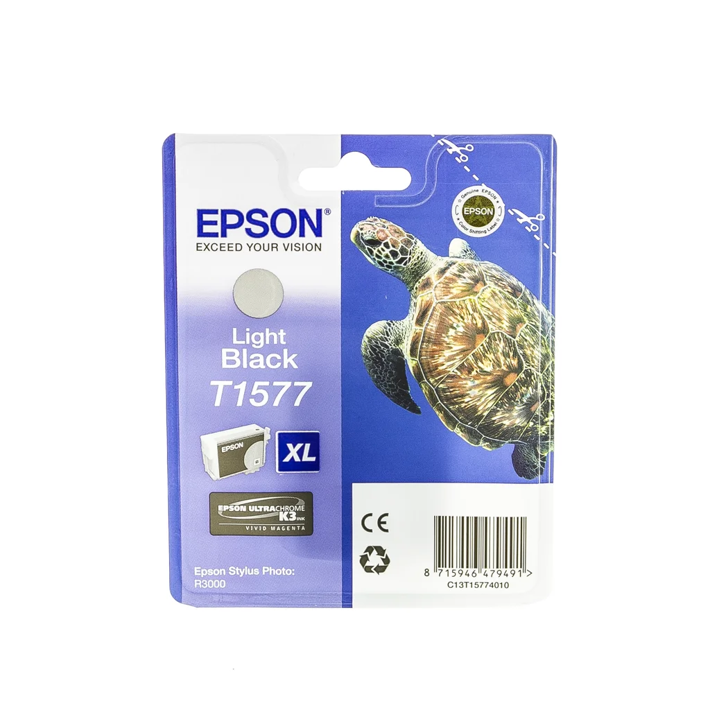 Epson T1577 Bläckpatron Ljussvart