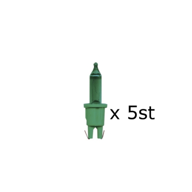 Star Trading Glöd grön pisellolampa push-in 1,08W 12V, 5-p