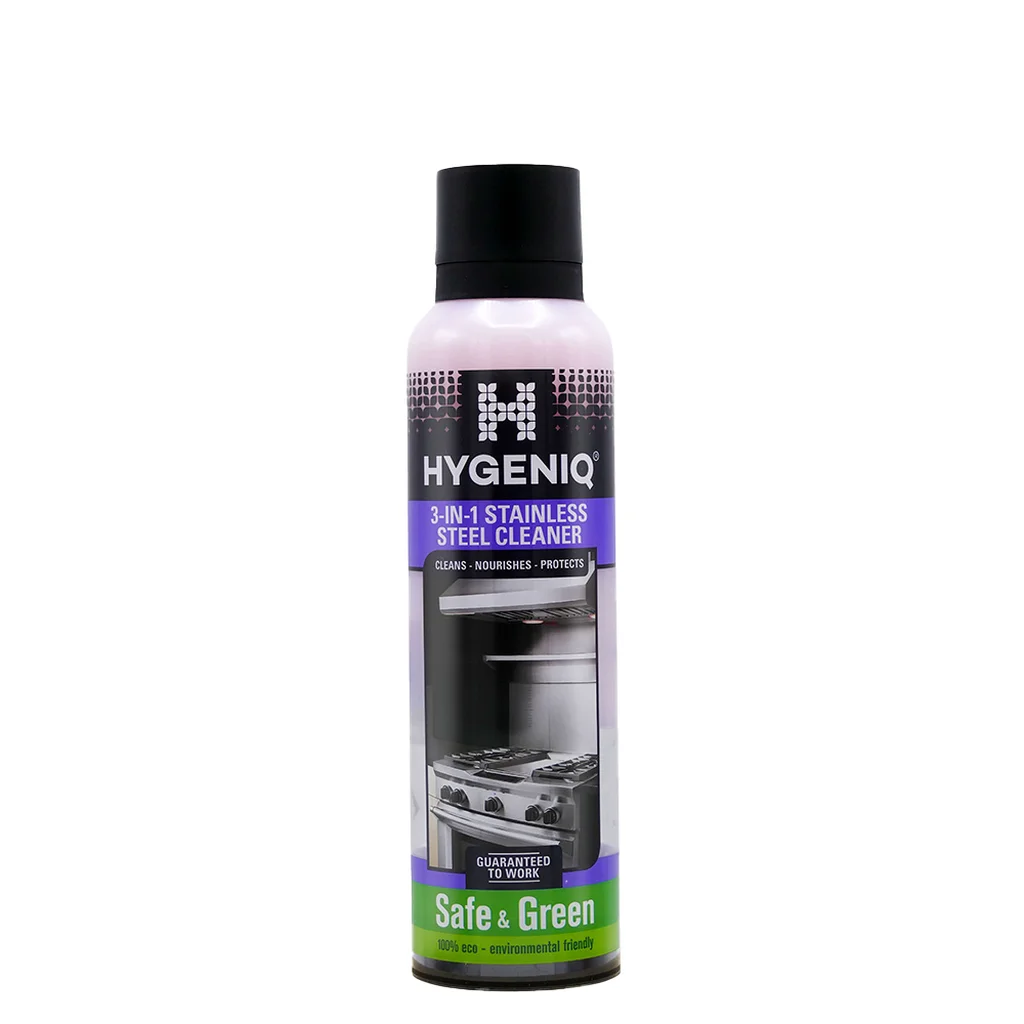 HYGENIQ 3-i-1 Rengöring rostfritt stål 185 ml