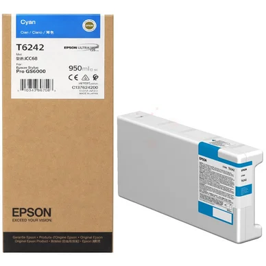 Epson Epson T6242 Blækpatron Cyan T624200 Modsvarer: N/A