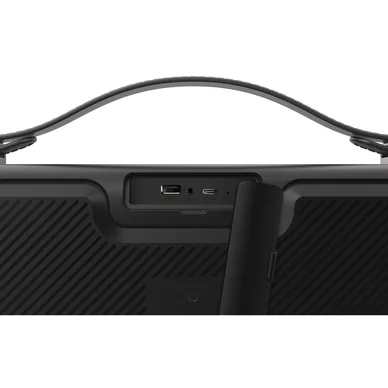 Streetz TWS Boombox, IPX5, BT 5/AUX/USB-A, RGB-LED, svart