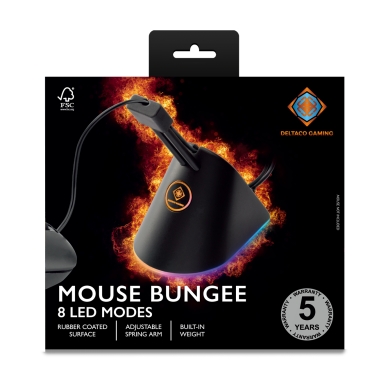 Deltaco Gaming Mouse Bunge RGB/svart