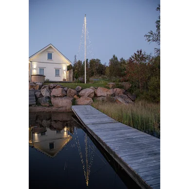 Flaggstångsbelysning Shiny Warm White 10m