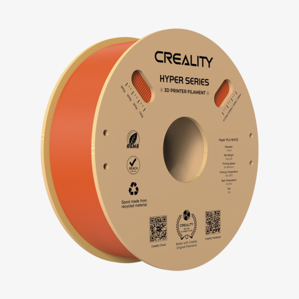 Creality Creality Creality Hyper PLA - 1.75mm - 1kg Oransje PLA-filament,3D skrivarförbrukning