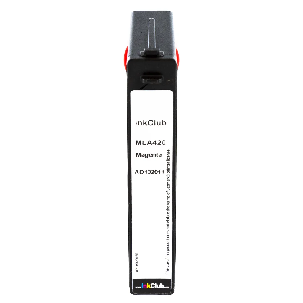 inkClub Bläckpatron, ersätter Lexmark 100XL, magenta, 480 sidor MLA420 ersätter 14N1070E