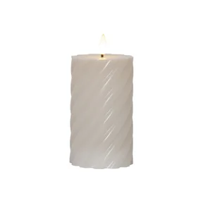 Star Trading beige blockljus Flamme Swirl