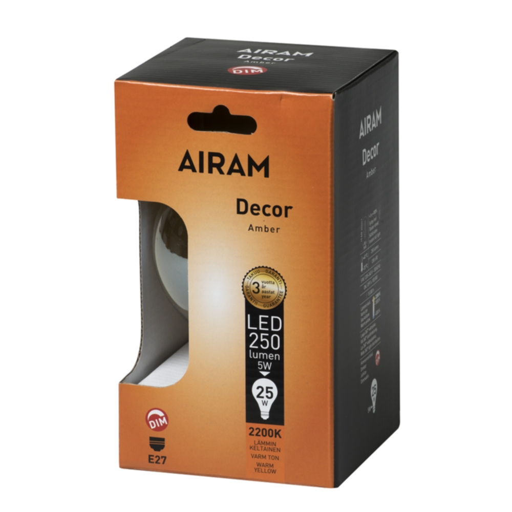AIRAM Airam LED DEC FG AM G95 5W/822 E27 DIM